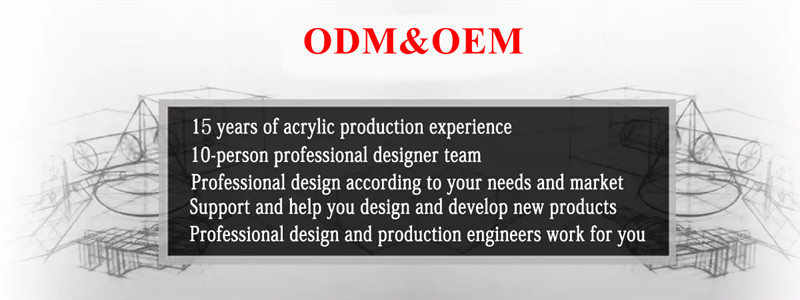 qualidade exposição acrílica fábrica